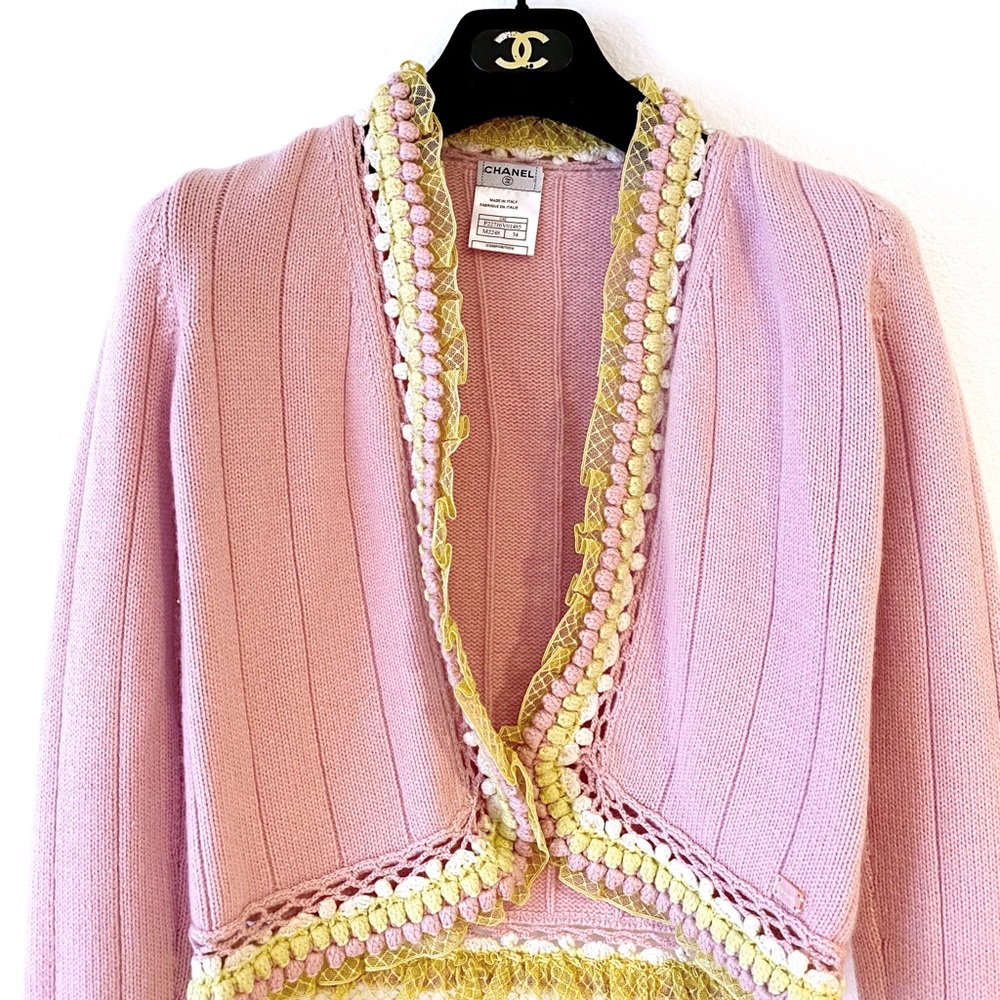 🔴SOLD CHANEL 2004 RUNWAY cruise cashmere jacket - Picture 3 of 10